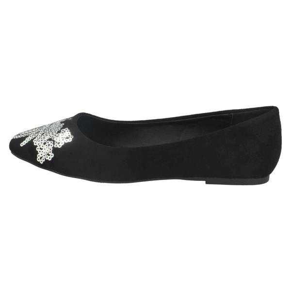 Spot On Ladies Spot On Flat Pointed Toe Ballerinas