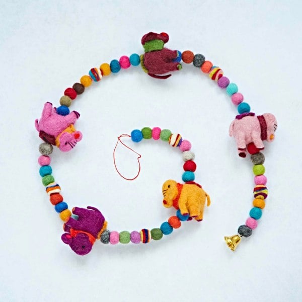 Paper High Felt Elephant Hanging