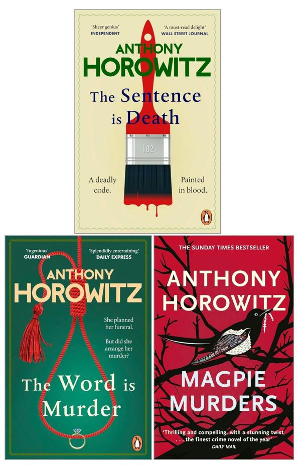 Anthony Horowitz 3 Books Collection Set (The Sentence is Death, The Word is Murder, Magpie Murders)