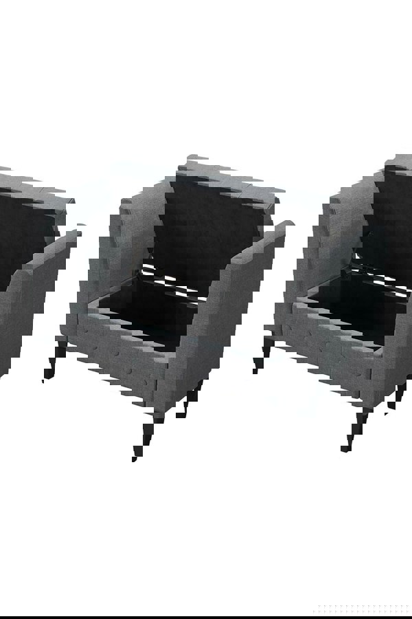 Living and Home Linen Storage Bed End Bench Ottoman Chaise Pouffe Stool