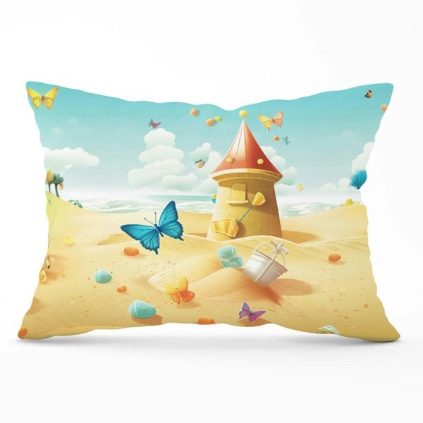 Warren Reed Butterflies On A Beach Holiday Cushions