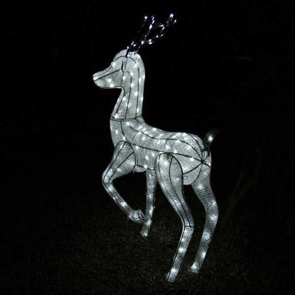 Monstershop Light Up Reindeer Stag, Doe & Snowman Set