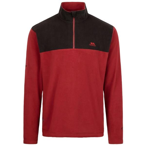 Trespass Mens Curtiston AT100 Fleece Top - Merlot - 