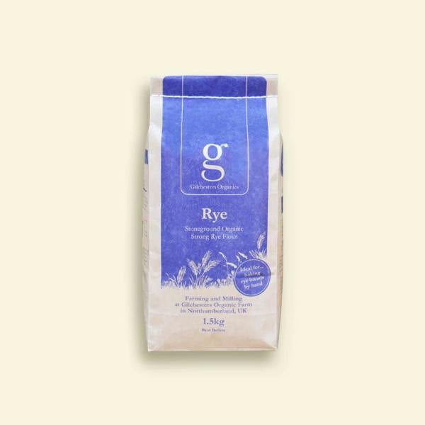 Sourdough By The Sea Gilchesters Organics Wholemeal Rye Strong Bread Flour – 3 x 1.5kg - Incl Free Delivery