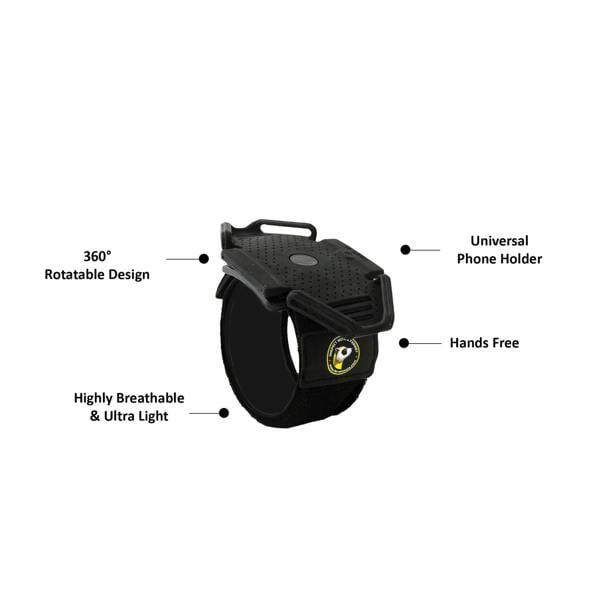 Ferret Wristband 360° Rotatable Phone Holder, Hands-Free Universal Smartphone Mount for 3.5”-6” Devices, Breathable Wrist Strap for Ferret Cameras