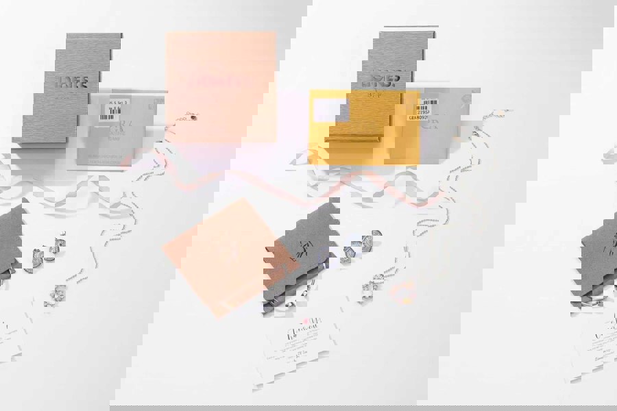 Lioness by TF Rina Earrings - 14K Gold Vermeil, Ruby & Sapphire