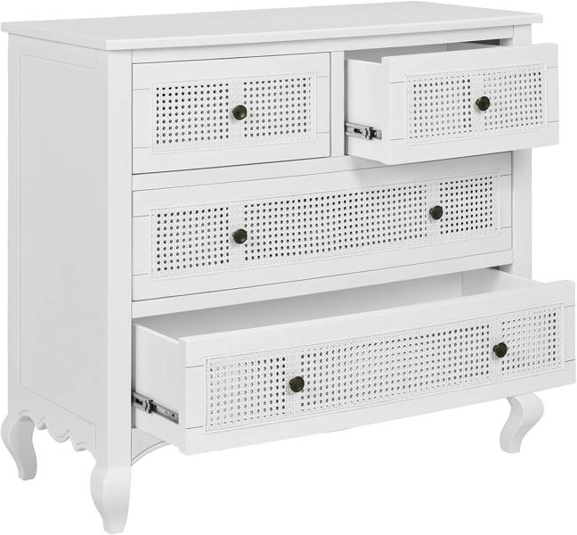 Statement Furniture Louis Chest of Drawers with Rattan Cane Drawers