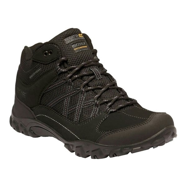 Regatta Men's Edgepoint Mid Waterproof Hiking Shoes - Black/Granite