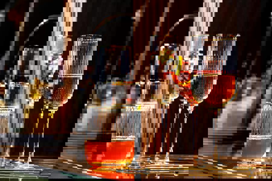 Mikasa Sorrento Ridged Crystal Red Wine Glasses, Set of 4, 450ml