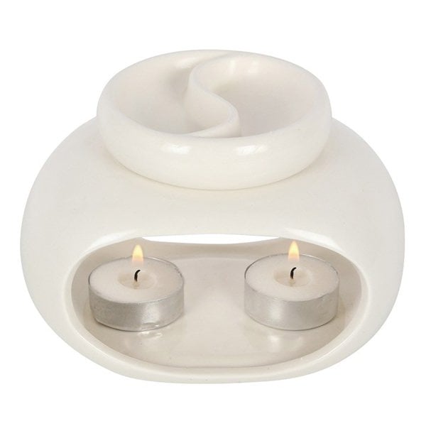 Serano Off White Double Oil Burner