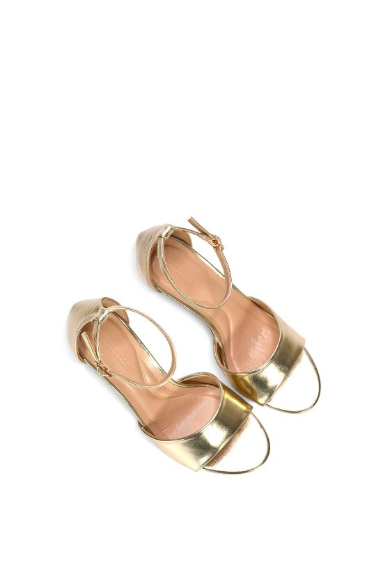 XY LONDON Stiletto Heel Open Toe Sandals With Ankle Strap