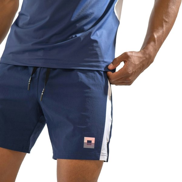 REFLECT Zone Tech 7-Inch Shorts Navy Blue/White