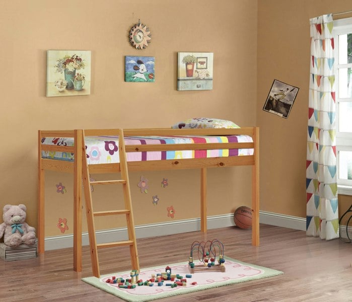 Comfy Living Practical 3ft Wooden Mid Sleeper Bed - A Stylish and Space-Efficient Choice for Your Child’s Bedroom
