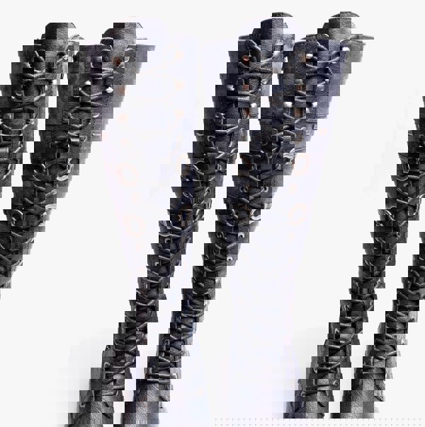 Rieker 94732-14 Womens Knee High Boots Blue