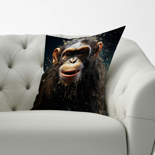 Warren Reed Realistic Monkey Face Splashart Cushions