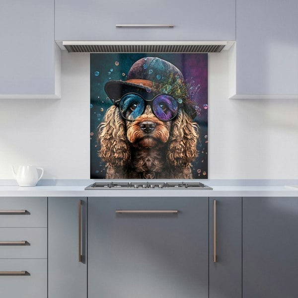 Warren Reed - Designer Cockapoo Dog Face Splashart Kitchen Splashback