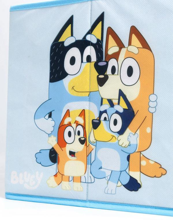 Bluey Unisex Kids Blue Multi Character Storage Cube Twin Pack (One Size)
