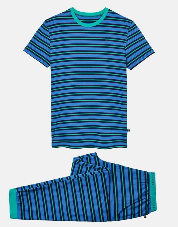 British Boxers Men's Bamboo Pyjama Set - Ultramarine