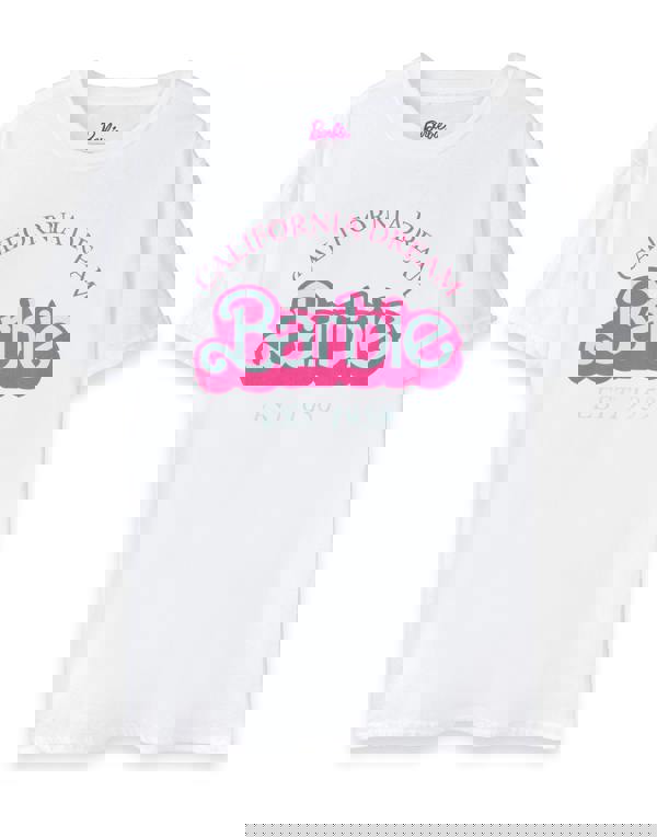 Barbie Womens White California Dream Short Sleeved T-Shirt