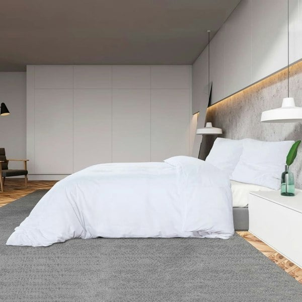 Berkfield Duvet Cover Set White 220x240 cm Cotton