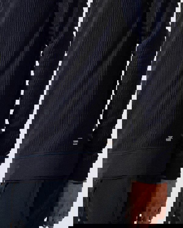 BOSS Orange Mens Structure Loungewear Sweatshirt - Dark Blue 403 - CHO - Designer Mens Loungewear