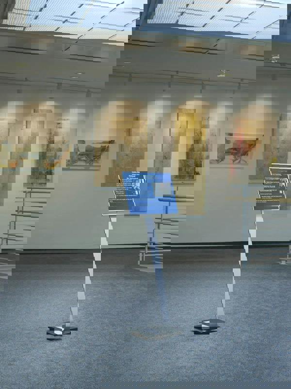 Durable INFO SIGN Aluminium Display Panel Info Floor Stand A3 | 1.25m | Silver