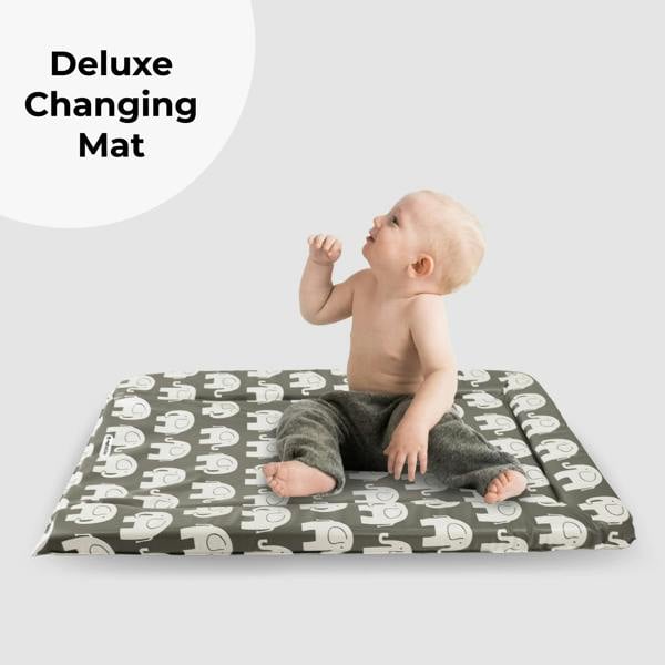 My Babiie Grey Elephants Changing Mat