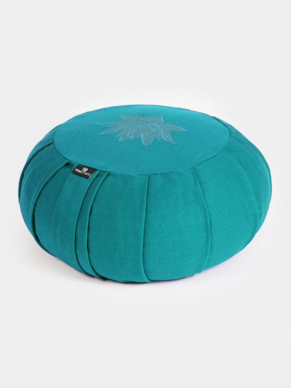 Yoga Studio GOTS Organic Cotton Round Lotus Zafu Buckwheat Cushion