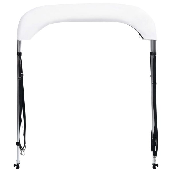 Berkfield 2 Bow Bimini Top White 180x150x110 cm