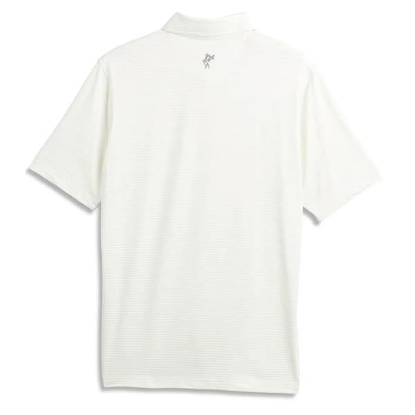 Striped Tech Jersey Polo AM1011 Bone White Back