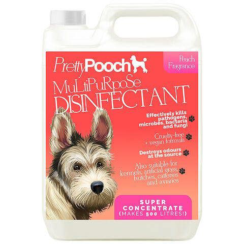 Pretty Pooch Multipurpose Disinfectant - Cleaner, Sanitiser, Deodoriser - Concentrated Formula - Peach
