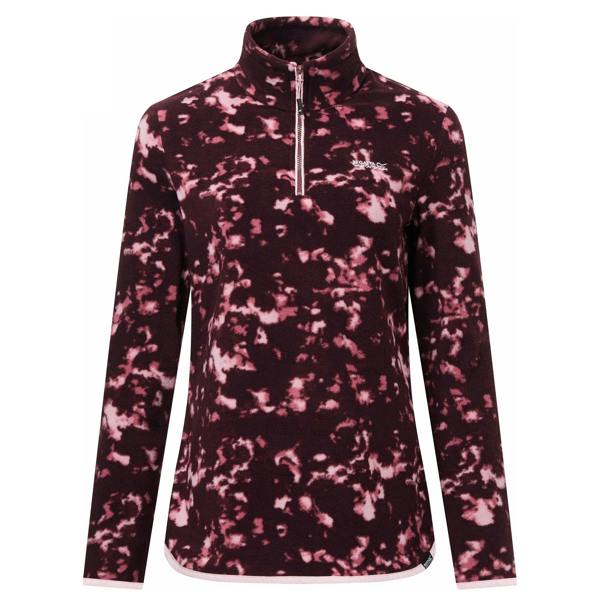 Regatta Womens/Ladies Margot Brush Stroke Quarter Zip Fleece - Fig - 