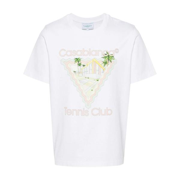 Casablanca Maison De Reve Logo Printed T-Shirt   in  White