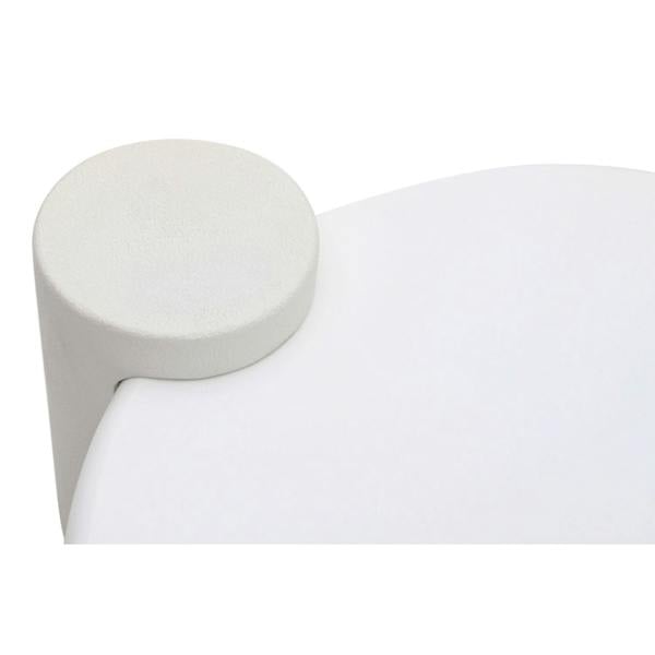 Wyld Haus Atlanta White Abstract Round Coffee Table