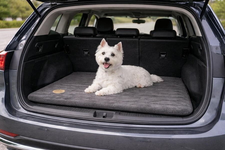 Snug and Cosy Pets Alaska Memory Foam Faux Fur Dog Pet Mat - Orthopaedic Support & British Design