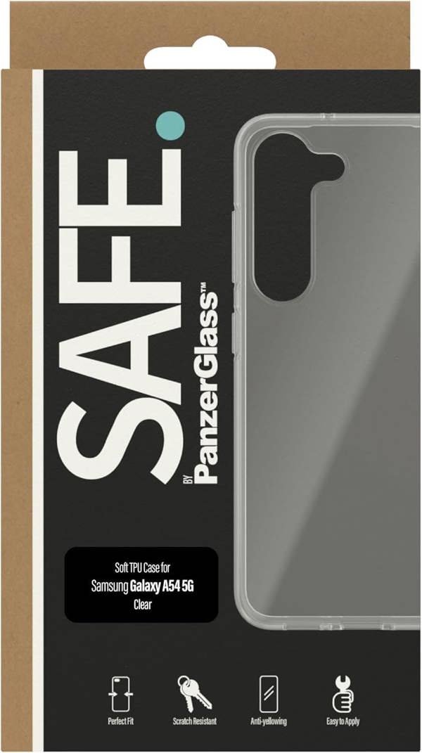 PanzerGlass Panzer Glass Safe Soft TPU Case for Samsung Galaxy S23 Plus 6.6" Clear - SAFE95321
