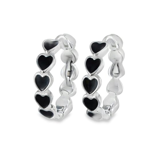 Reeves & Reeves Black Heart Hoops