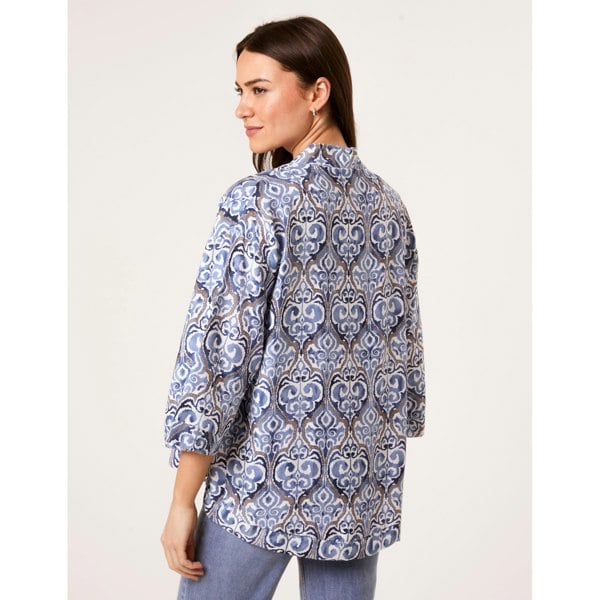 Blue Vanilla 3/4 Sleeve Kimono