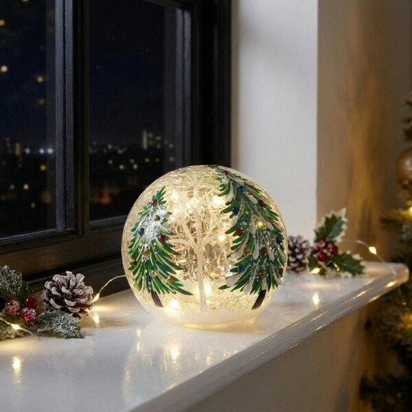 Garden Greatness LED Crackle Glass Christmas Tree Light