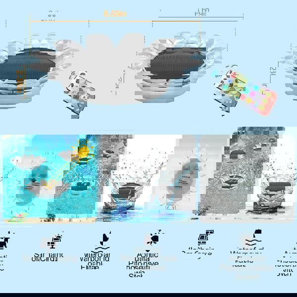 Leaper Solar Remote Controlled Floating Sunflower Decorative Light