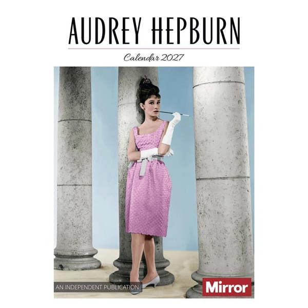 Audrey Hepburn A3 Calendar 2027, Wall Calendars, Month To View, Entertainment, Gift