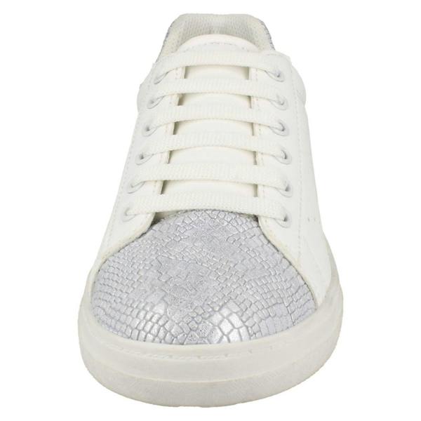 Spot On Ladies Spot On Synthetic Snake Design Casual Trainers