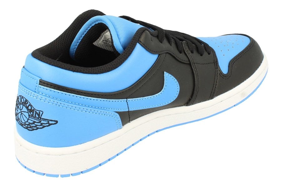 Nike Air Jordan 1 Low Mens Trainers 553558  041 - Black University Blue 041 - Photo 2