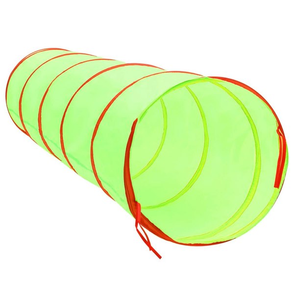 Berkfield Children Play Tunnel with 250 Balls Green 175 cm Polyester