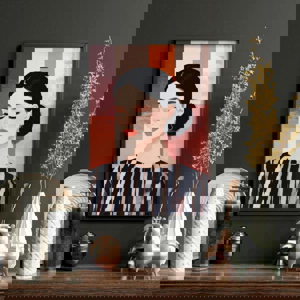 Frames Living Room | Set of 3 Boho Women Wall art Prints