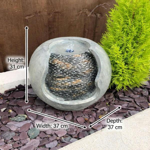 Tranquillity Water Features Pebble Urn Modern Water Feature