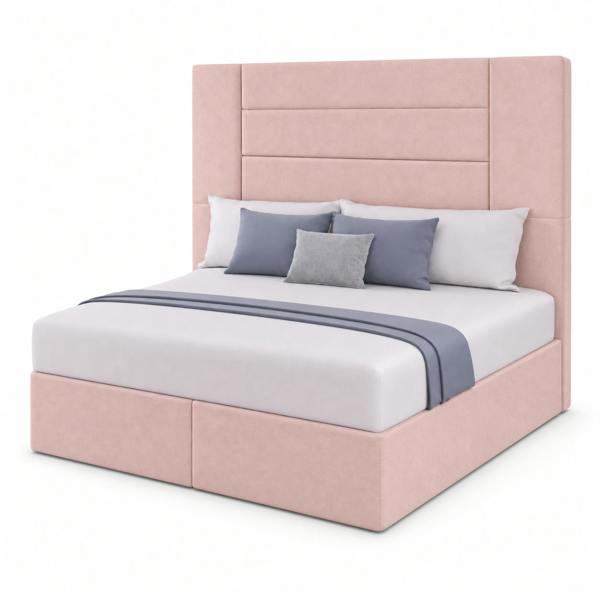 Great British Beds Hebden Divan Bed - Pink Plush