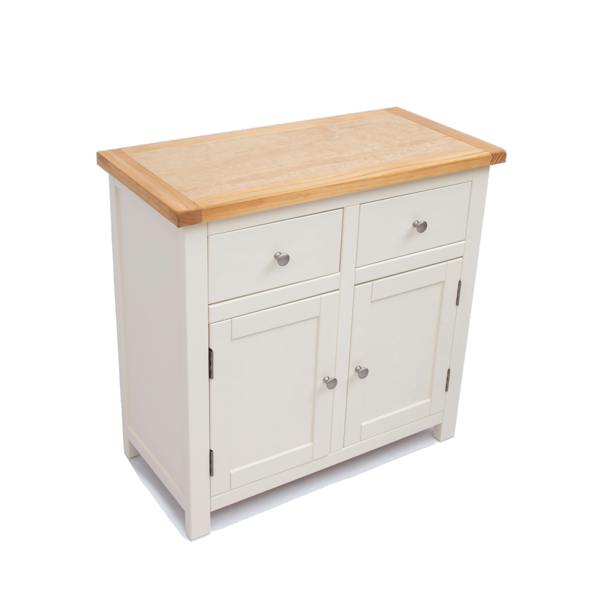 Cabinet Bits Maggiori Off White 2 Drawer 2 Door Sideboard Chrome Knob