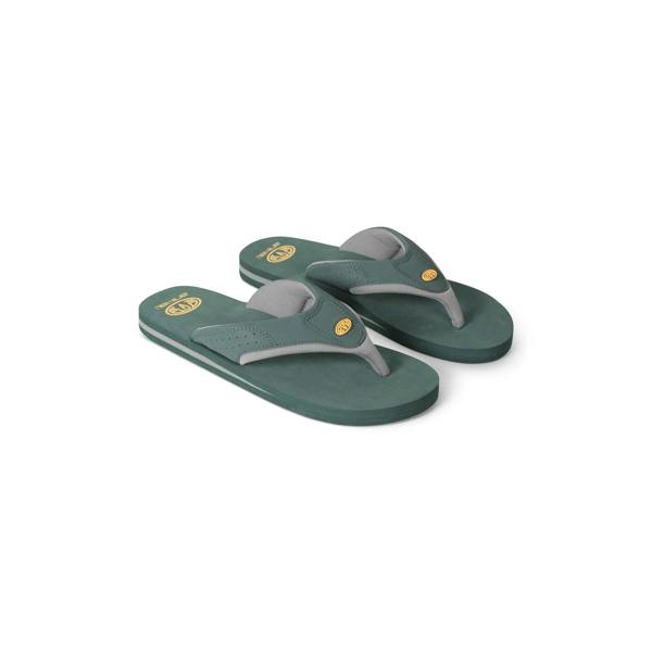 Animal Mens Jekyl Recycled Flip Flops - Green - 