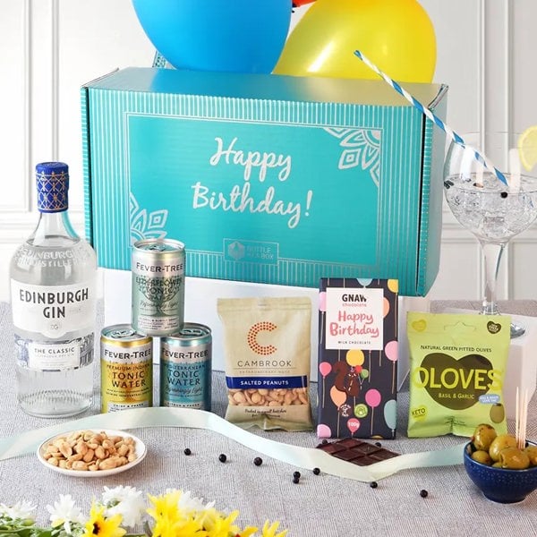 birthday gin gift hamper